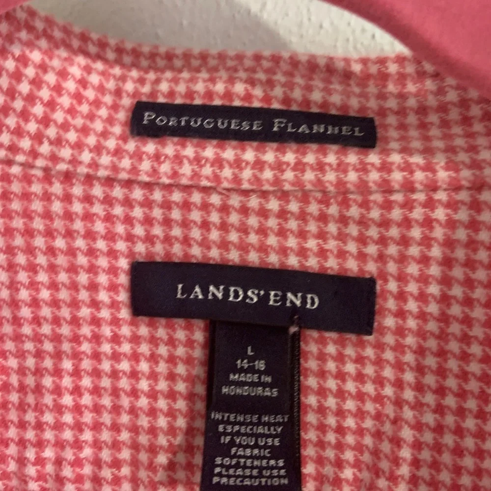 Lands End Flannel Shirt - Picture 3 of 6